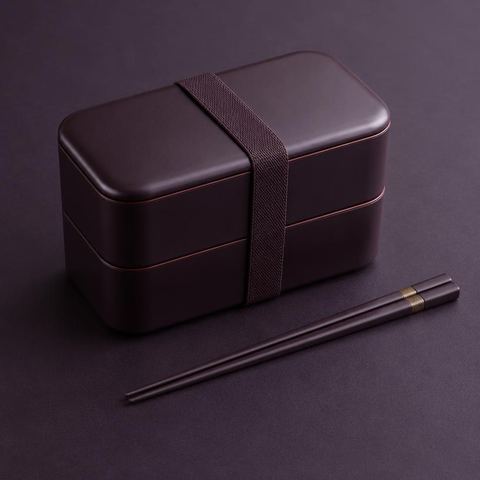Two-Tier Bento Box & Chopsticks